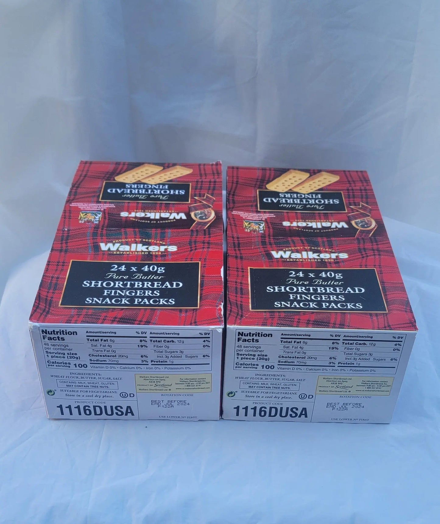 Walker Shortbread 2 in a Pack (Pack of 24), Original Scottish Cookies SDeapeh Store