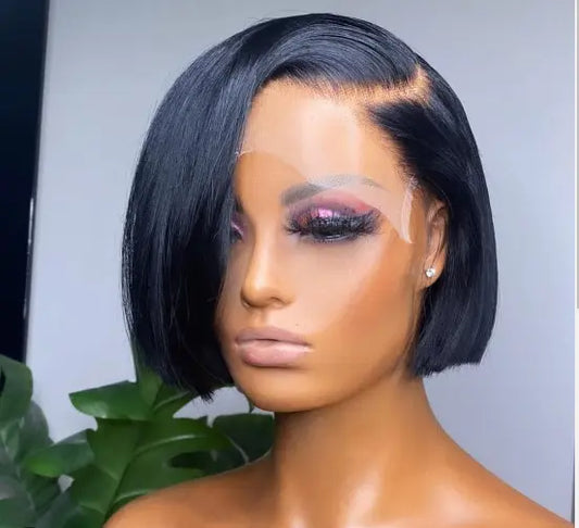 Straight Bob Wig 100% Natural Human Hair that Suits All Faces SDeapeh Store