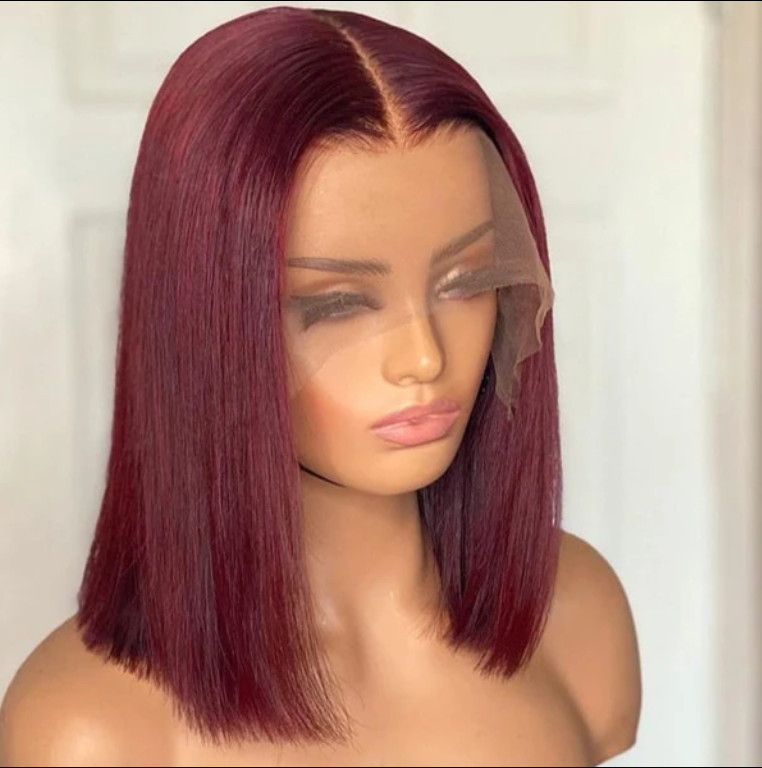 12 Inches Straight Bob Wig 100% Natural Human Hair