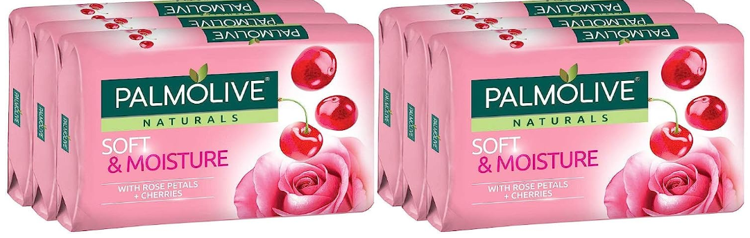 Palmolive Natural Moisturizing Bath Soap with Rose & Cherries Fragrance