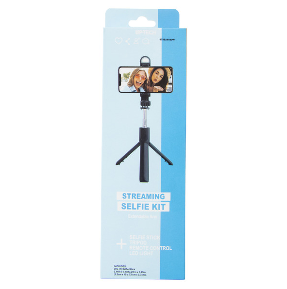 Adjustable Remote Control Selfie Stick, Phone Stand iPhone And Android