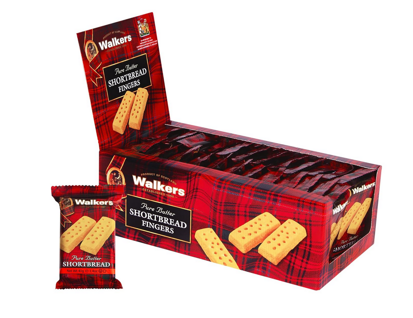 Walker Shortbread 2 in a Pack (Pack of 24), Original  Scottish Cookies