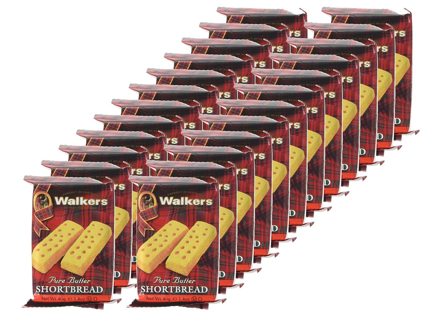 Walker Shortbread 2 in a Pack (Pack of 24), Original  Scottish Cookies