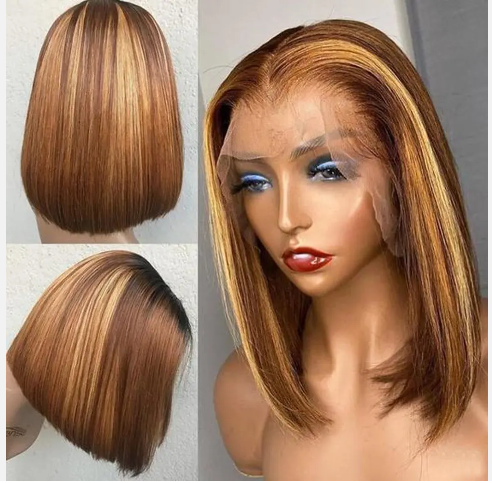 100% Natural Straight Bob Wig that does not shed or tangle