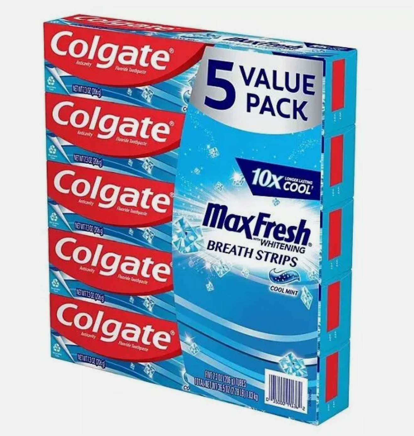 Colgate MaxFresh with whitening, pack of 5