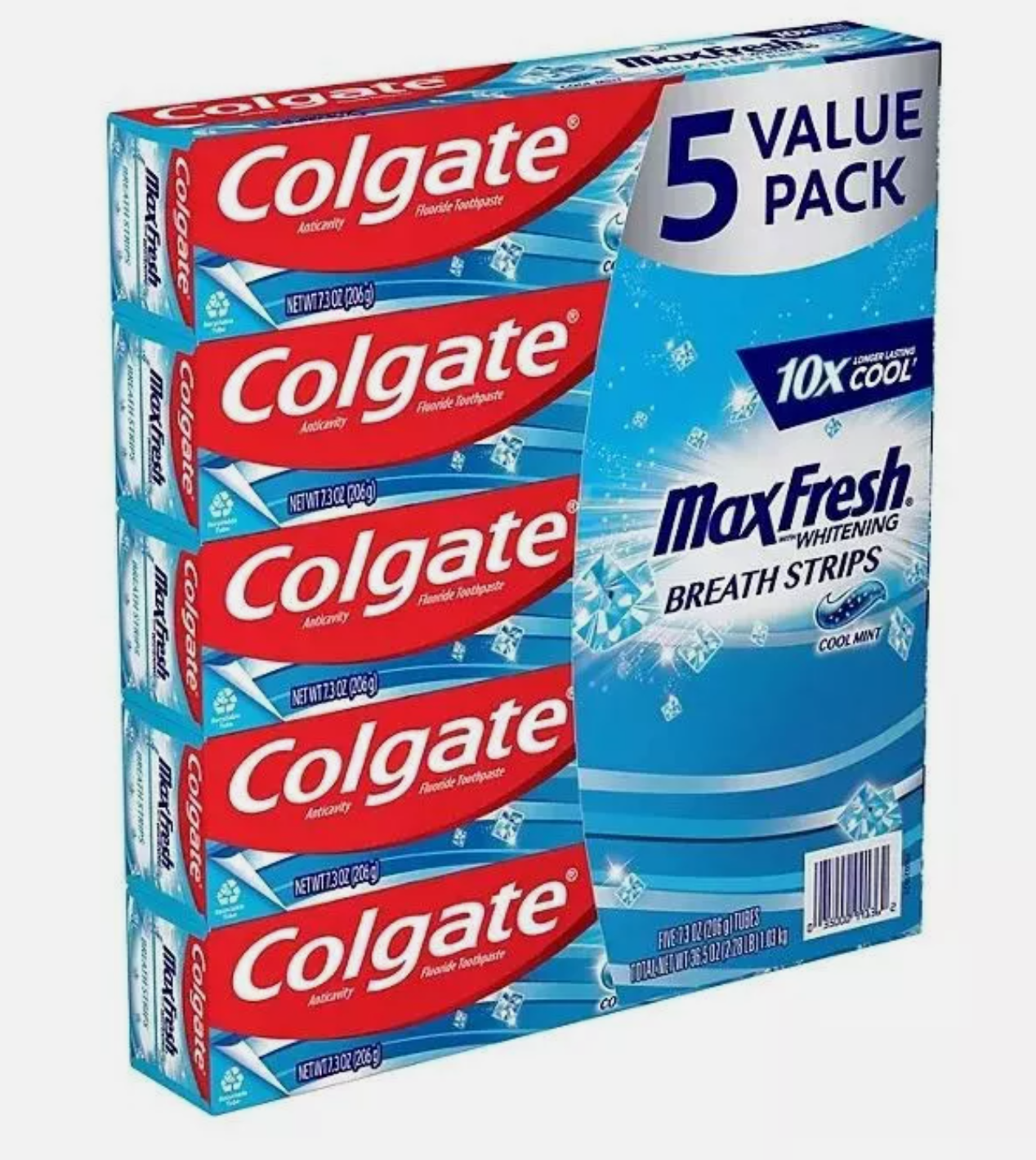 Colgate MaxFresh with whitening, pack of 5